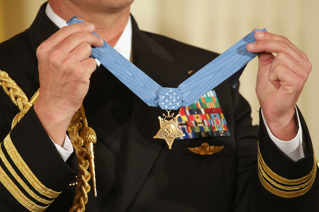Obama Presents Medal Of Honor To Navy SEAL Edward Byers