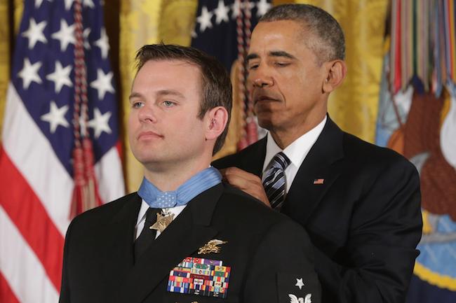 Obama Presents Medal Of Honor To Navy SEAL Edward Byers