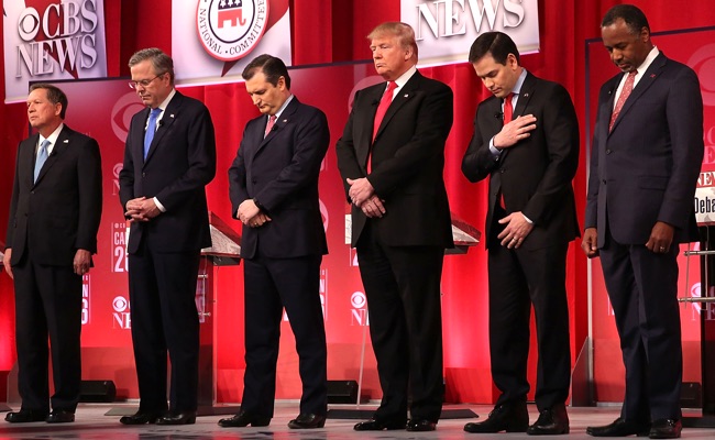 GOP Candidates Honor Antonin Scalia And Break Into A Southern Brawl