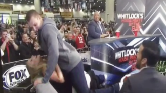 Rob Gronkowski Gave An Aggressive Lap Dance To A Fox Sports Reporter