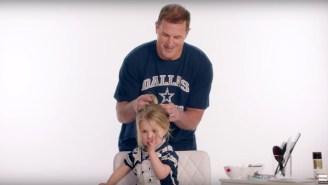 Watch NFL Players Adorably Attempt To Style Their Daughters’ Hair