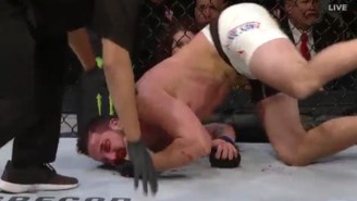 Witness The Moment A UFC Fighter’s Jaw Breaks From A Neck Crank