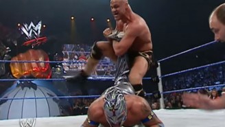 Kurt Angle Is Set To Wrestle Rey Mysterio On The Strangest Show Ever