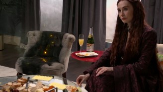 Seth Meyers invited Melisandre to his wife’s baby shower. It went as well as you might expect.