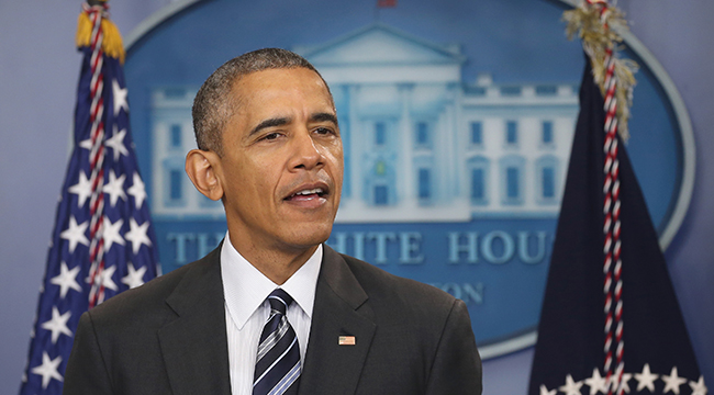 President Obama Speaks On The Economy In Brady Press Briefing Room