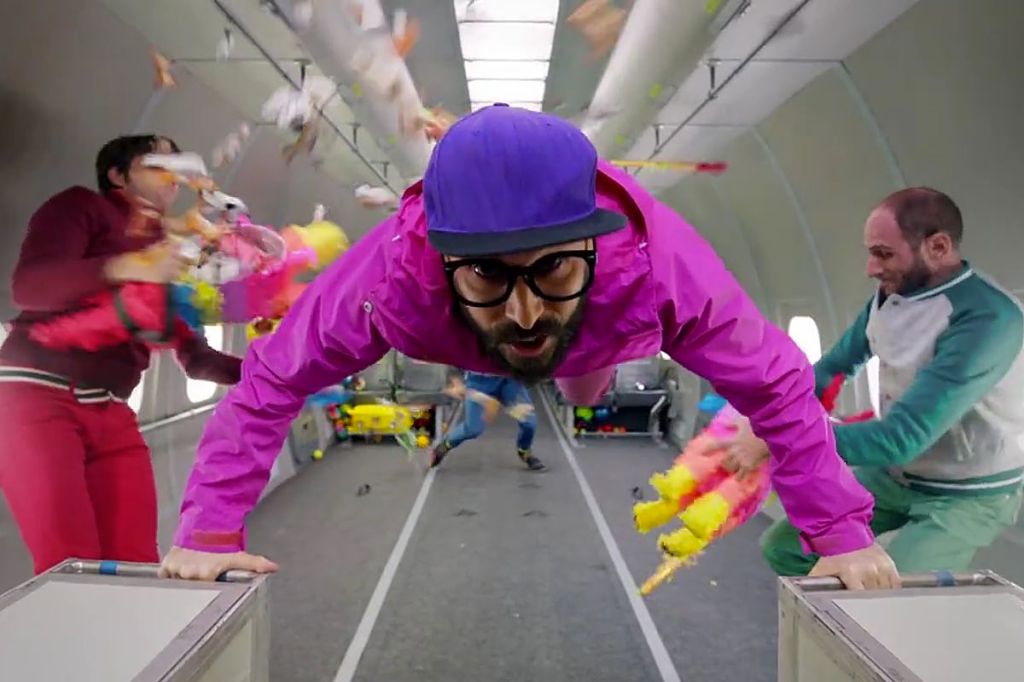 Ok go upside down inside out как снимали