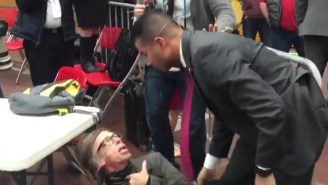 A Reporter Was Choke-Slammed At A Donald Trump Rally By The Secret Service