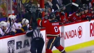 The NHL Threw The Book At Dennis Wideman For Cross-Checking A Linesman