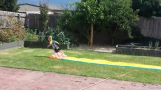 We Are All This Adorable Little Boy Who Doesn’t Even Know How To Slip-N-Slide