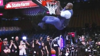 Shaq Threw Down This Monster Two Hand Dunk After Charles Barkley Called Him Out