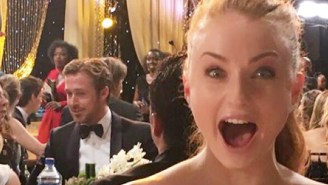 Sophie Turner Had An Adorable Reaction To Encountering Ryan Gosling At The SAG Awards