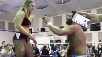 Watch Joey Ryan Propose To His Girlfriend In The Middle Of Their Inter-Gender Match