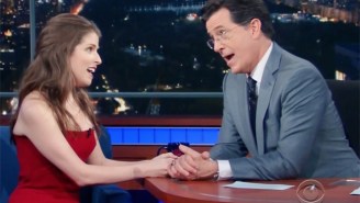 Anna Kendrick Sings A Romantic Duet With Stephen Colbert While Celebrating #BestSchoolDay