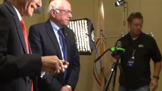 Watch Bernie Sanders Walk Out Of An Interview With A Local Reporter Who ‘Had More Than Four Minutes’