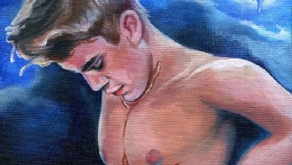 Macklemore Reportedly Owns A Painting Of Justin Bieber Wearing Nothing But A Pancake