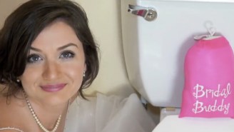 Can This Invention Revolutionize The Way Brides Use The Bathroom In A Wedding Dress?