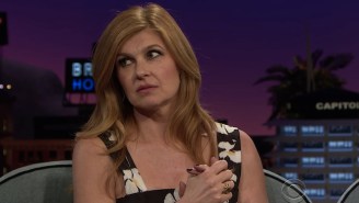 Watch Connie Britton And James Corden Nimbly Try To Explain What Type Of Greeting A ‘Brentwood Hello’ Is