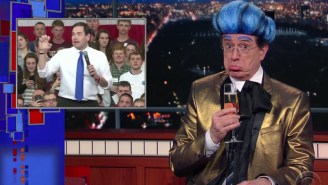 Stephen Colbert’s ‘Hungry for Power Games’ bids farewell to Marco Rubio