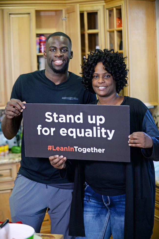 Draymond Green and mom Mary Babers-Green - LeanInTogether