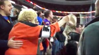 The World’s Greatest Flyers Fan Celebrated A Hat Trick By Throwing Her Bra On The Ice