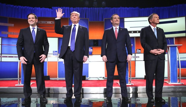 GOP Presidential Candidaates Debate In Detroit