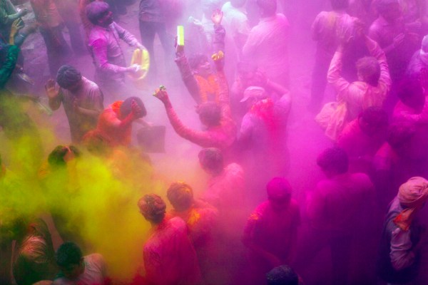 Hindu Devotees Celebrate Holi Festival In India