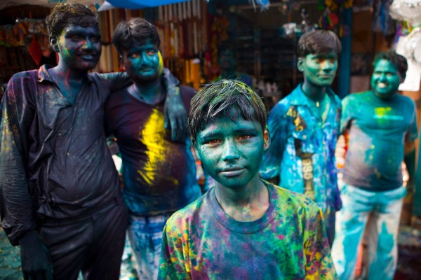 Hindu Devotees Celebrate Holi Festival In India