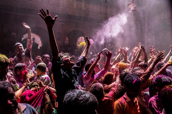 Hindus Celebrate Holi In India