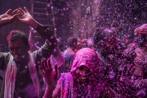 Hindus Celebrate Holi In India