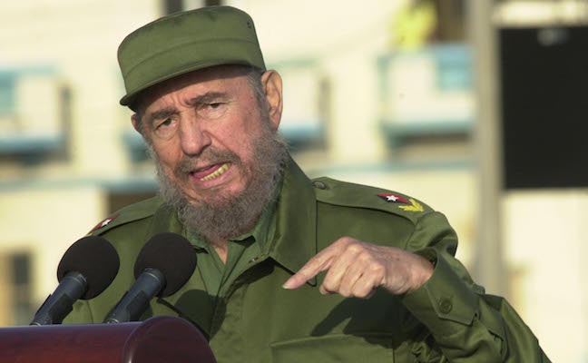 Castro Leads Massive Anti-U.S. Demo