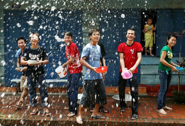 Laos Celebrates Songkran Water Festival