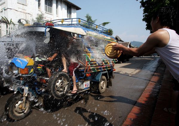 Laos Celebrates Songkran Water Festival