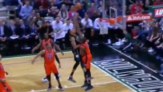 Giannis Antetokounmpo’s Soaring Euro-Step Jam On Serge Ibaka Might Be The Dunk Of The Year