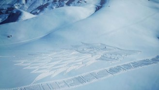 Winter truly is coming in this snow art ad for ‘Game of Thrones’