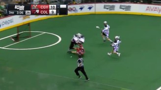 Watch This Lacrosse Goalie Ruin A Player’s Breakaway (And Day) With A Huge Hit