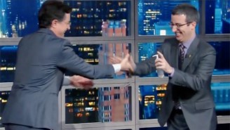 John Oliver Eviscerates The Common Cold During His Interview With A Very Sick Stephen Colbert