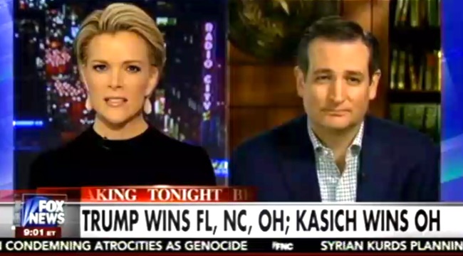 Ted Cruz Trump Is Terrified To Face Megyn Kelly In A Debate Again