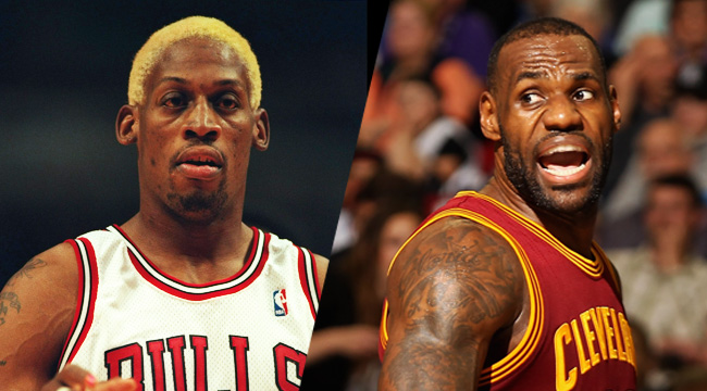 dennis rodman, lebron james