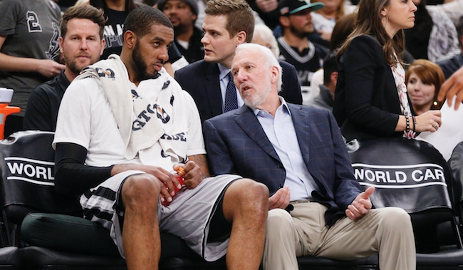 LaMarcus Aldridge, Gregg Popovich