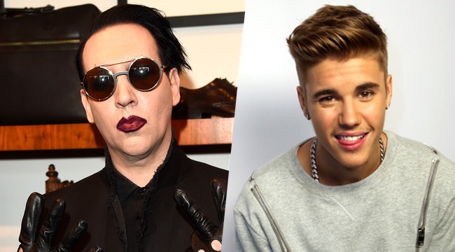 Marilyn Manson And Justin Bieber Take A Selfie Together