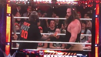 Watch What Happened When WWE Raw Went Off The Air And A Pizza Got Involved