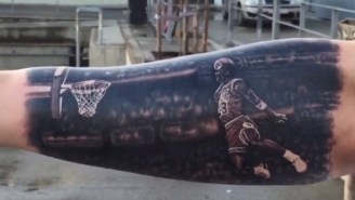There’s A Highly Detailed Tattoo Of Michael Jordan’s 1988 Dunk Contest
