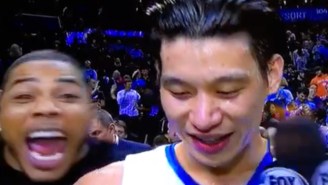 Nelly Was Super Excited To Crash Jeremy Lin’s Postgame Interview