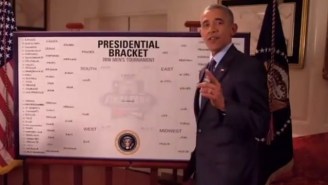 Barack Obama’s NCAA Tournament Bracket Is Covered In Chalk Dust
