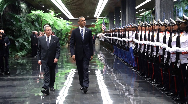 President Obama Meets With Cuban President Raul Castro In Havana