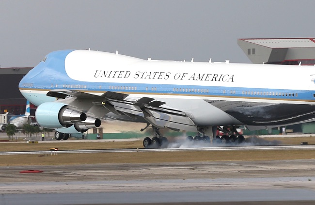 President Obama Arrives In Cuba For Historic Visit To Island