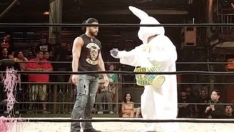 PJ Black Came Face-To-Face With His Bunny Past During Lucha Underground’s Easter Celebration