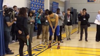 Steph Curry Hit A Full-Court Putt Because Apparently He’s Amazing At Everything