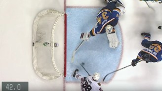 Patrick Kane Was Robbed Of His 39th Goal Thanks To This Brilliant Stick Save By Jake Allen
