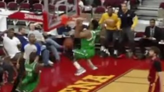 D-League Dunk Master DJ Stephens Almost Kissed The Rim On This Alley-Oop Jam